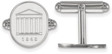 Sterling Silver University of Mississippi Crest Cuff Links by LogoArt
