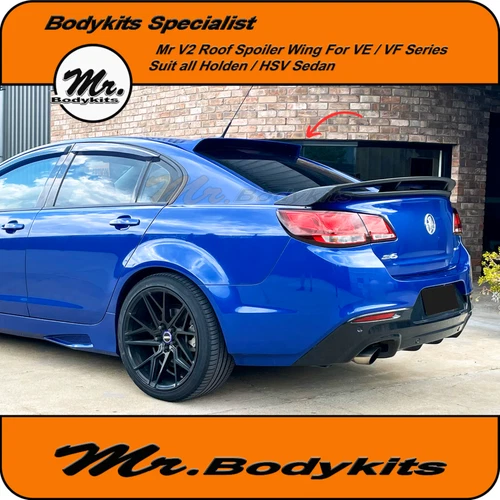 MR V2 PLASTIC REAR WINDOW ROOF SPOILER WING FOR VE VF COMMODORE/CALAIS/SS/SV6