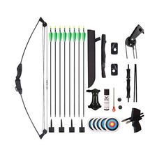 SOPOGER Compound Bow and Arrow Set for Youth Kids, Beginner Hunting Bow Targe...