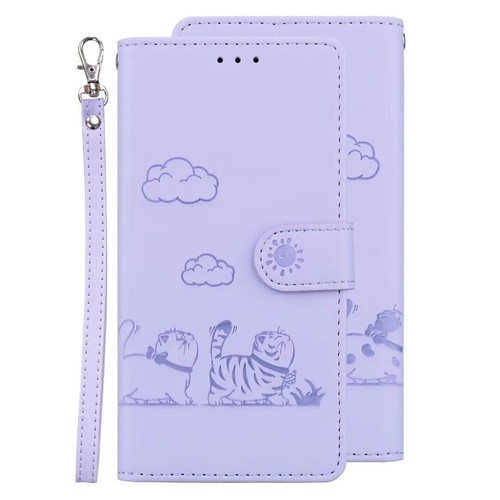 Leather Cat Wallet Phone Case For Huawei P50 P20 P30 Y9S Y8P Y7A Y6P P Smart Z - 第 10/13 張圖片