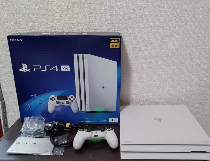 SONY PS4 Pro 1TB PlayStation 4 Glacier White CUH-7200B Excellent Fedex Fast  F/S