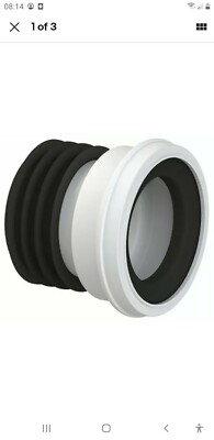 Soil Piper Easy Fit Straight Rigid WC Pan Connector To 110mm 4/" FREE P/&P
