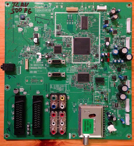 Mainboard PE0484-A-1, V28A000628F1, R-1786 für LCD Fernseher TOSHIBA 32AV500-PG