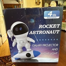 Rocket Astronaut Galaxy Projector Night Light Lamp  4th Generation