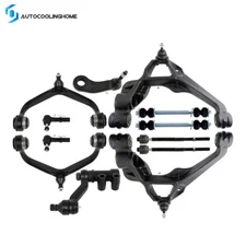 Front Upper & Lower Control Arms Tie Rod Ends For Sierra Silverado 2500 3500 HD