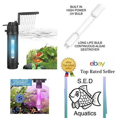 UV Aquarium Filter - GROSSER AQUARIUM INNENFILTER MIT UV STERILISATOR 800LPH