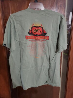 Eric Clapton Vintage World Tour 2006/7 T Shirt 2 Sided Print Sz