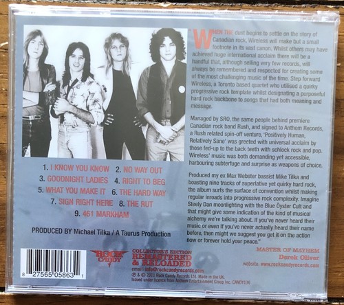 Wireless Positively Human Relatively Sane CD New Sealed 827565058631 Rock Candy - Picture 2 of 8