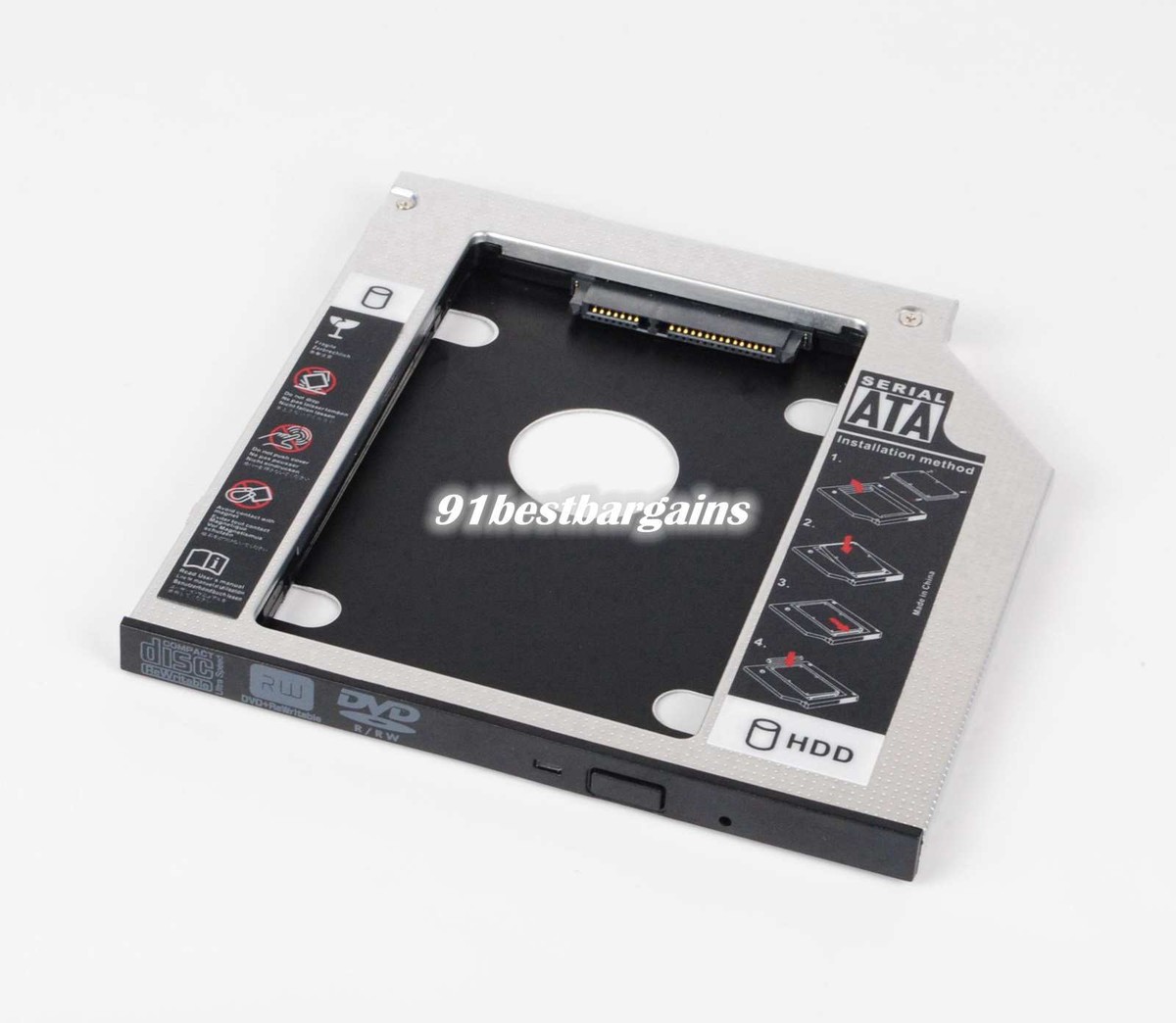 2nd SSD HDD Hard Drive Optical Bay Caddy Adapter For Dell