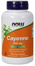 Image of NOW Foods Cayenne, 500mg Free P&P