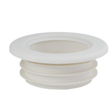 Pack of 2 Easy Fit PipeSnug - Quick Finish around pipes - WHITE 40mm 1.1/2" 