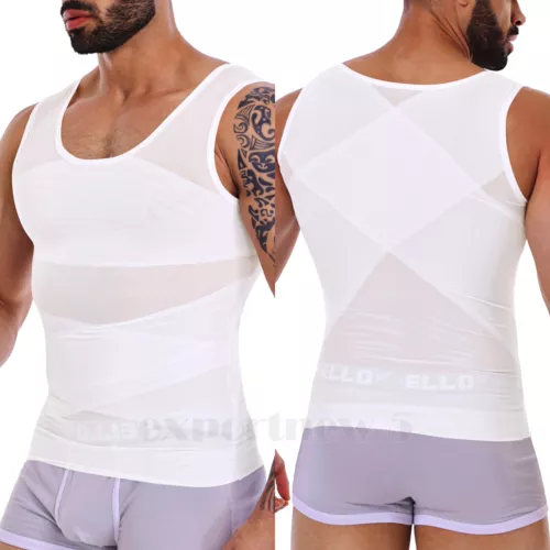 Corsetto superiore uomo miglior dimagrante body shaper trimmer controllo pancia serbatoio cintura maschio - Foto 29 di 31