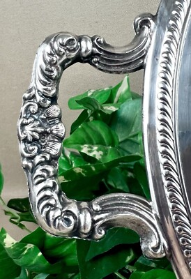 【F.B ROGERS】の銀メッキトレー F. B. Rogers Silver Co. 1883 Serving Tray #2391 - Silver on Copper