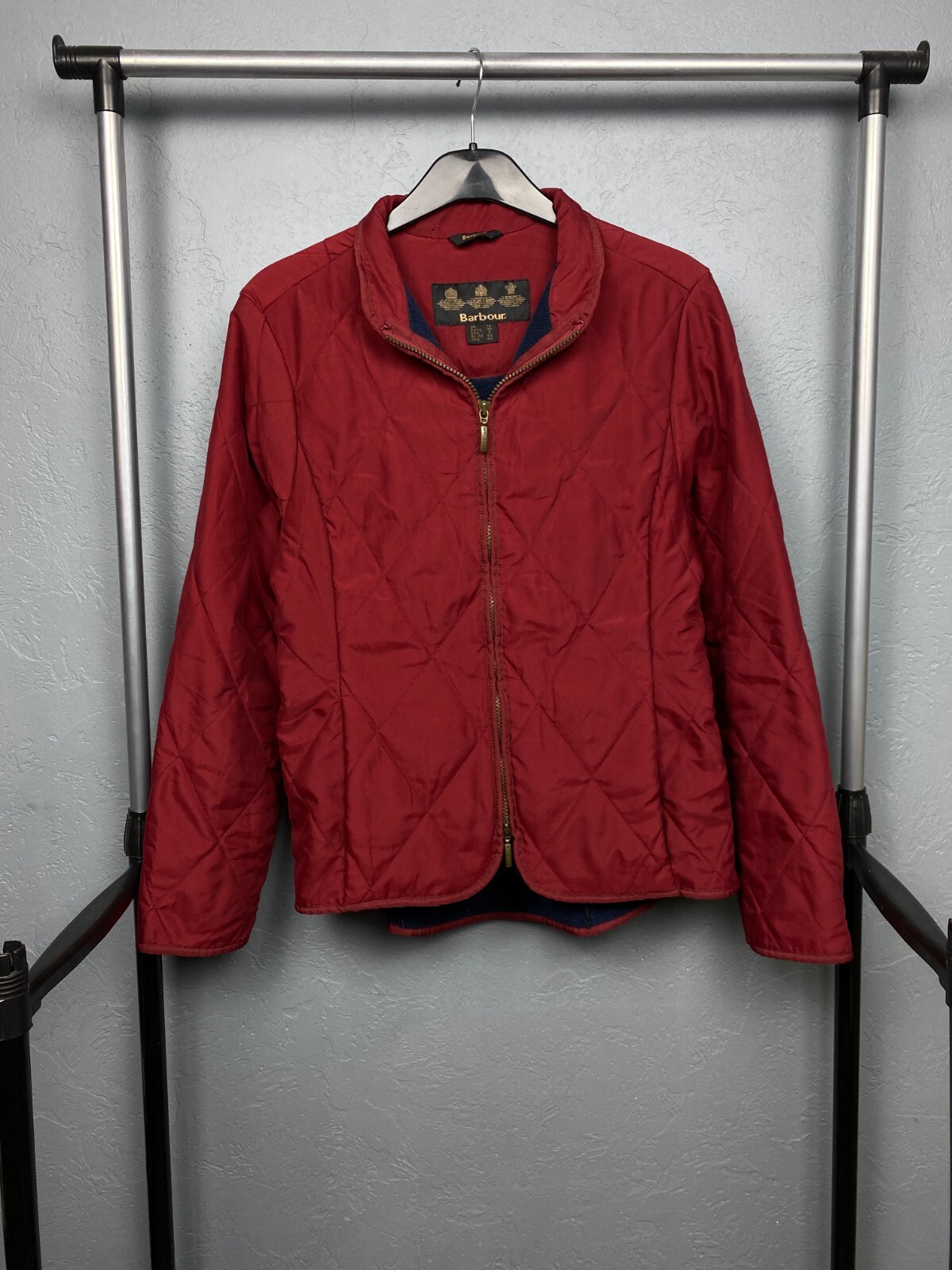 Barbour Vintage Winter Fulbourn Quilted Short Jacket Size UK 12 M