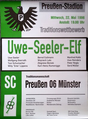 Plakat - SC Preußen 06 Münster - Uwe-Seeler-Elf (1996)