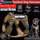 S-XL Dog Harness Tactical No Pull Adjustable Pet Military Working Training Vest