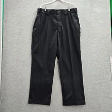 5.11 Tactical Men Pants 36 Black Logo Polyester Cotton Flex Defender Work