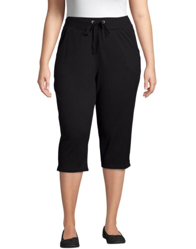 Just My Size Capri French Terry Womens Plus Your Choice 4 Colors & sz 1x to 5x - Afbeelding 1 van 29