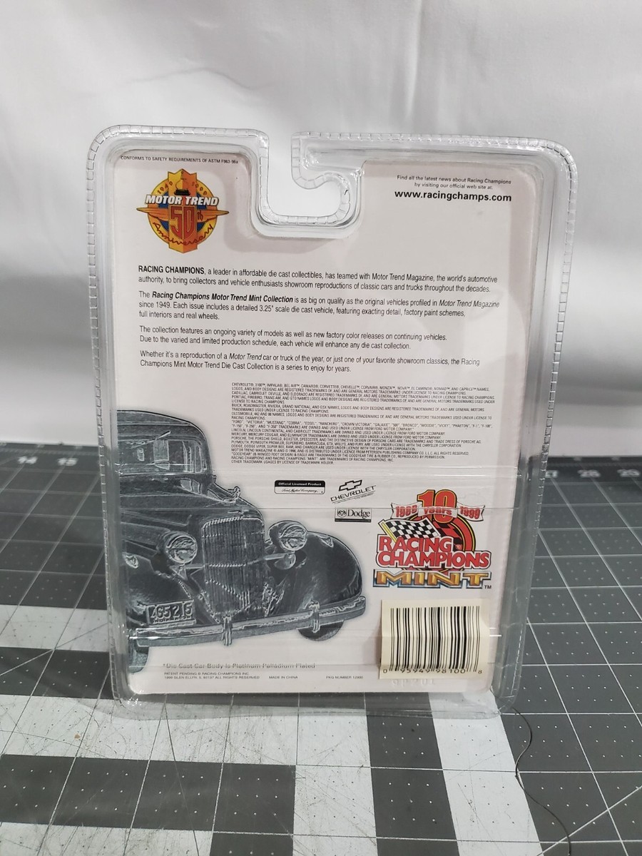Racing Champions Mint Platinum Motor Trend 50th Anniversary