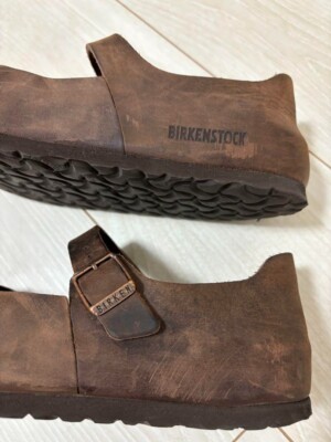 BIRKENSTOCK Mantova Flat Strap Shoes Dark Brown Habana