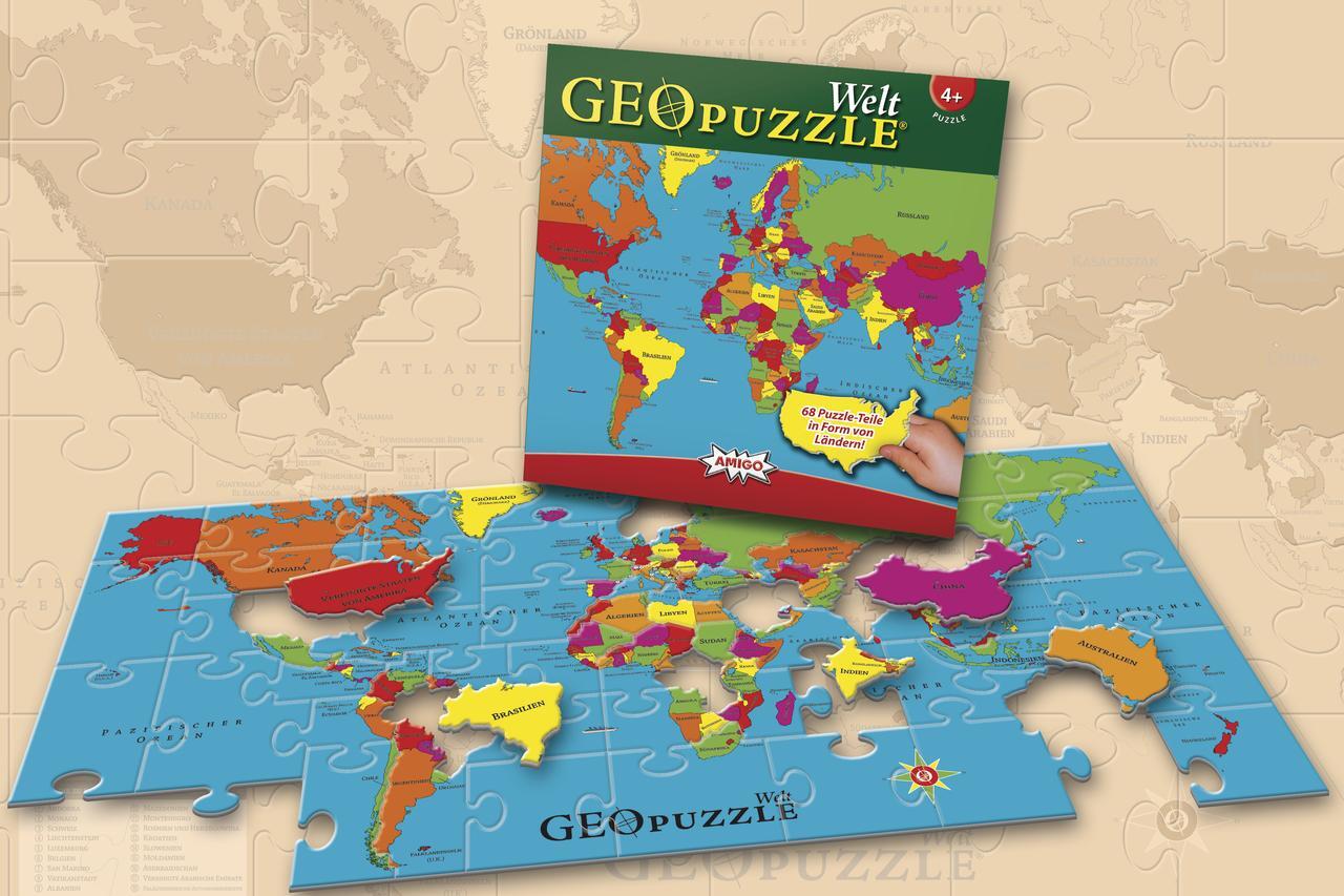 Thumbnail - Geo Puzzle - Welt 4007396003819
