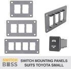 <!--F#f_0-->2 GANG PUSH SWITCH PANEL suit Toyota SMALL Switch Switches Fascia 12V 24V LED<!--F/-->