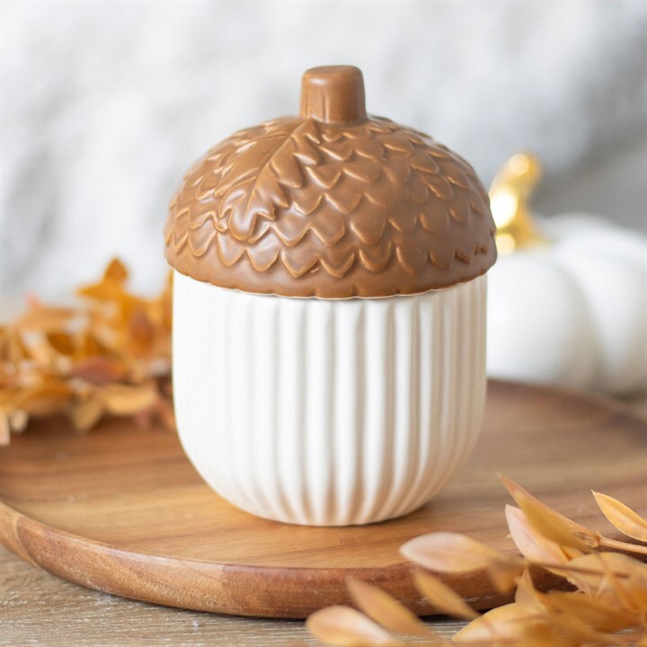 Autumn Acorn Oil Burner Seasonal Home Decor Fragrance Halloween Thanksgiving