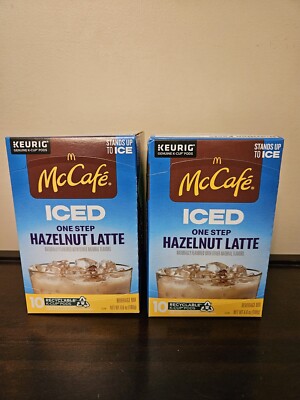 McDonald's McCafe Hazelnut Iced Frappe Latte K-Cup Coffee 10 Ct