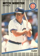 1989 Fleer #442 Mitch Webster - NM