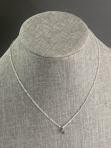 Silberfarbene Rauchquarz 18" Kette leicht lässig Cocktailkleid Anhänger