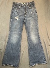 Levi's Premium 70s High Flare Jeans Women's Sz 30x32 High Rise Dark Wash Big E