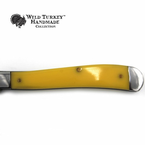 Cuchillo de coleccionista plegable Wild Turkey hecho a mano intestino/gancho para caballero - Imagen 4 de 6
