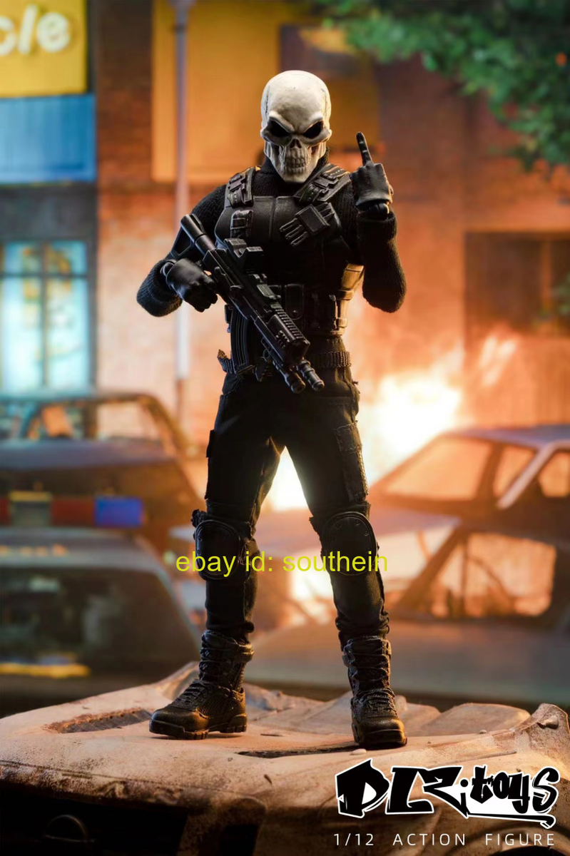 DLZ TOYS Special Forces First Bullet Skull Sergeant Long 6-inch