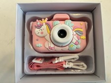Kids Camera, Toy Camera for Kids ; Pink, Unicorn; including mini-SD