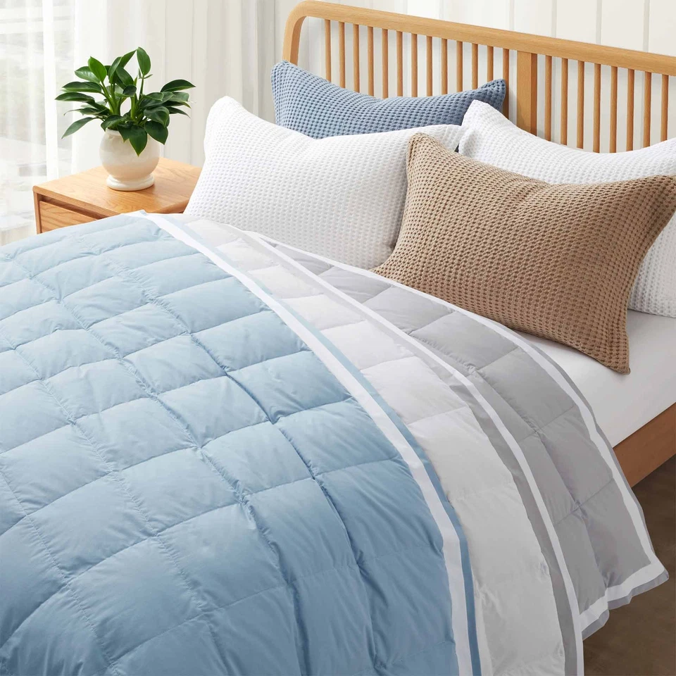 夏季冷却织物超大羽绒毯,特大号或大号毯子带装饰 — 第 3/4 张图片