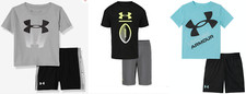 New Under Armour Little Boys Shirt Shorts Set Choose Size Color MSRP 36