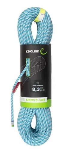 Edelrid - Roseg Dry 8,3mm icemint-snow 60m Kletterseil Halbseil 