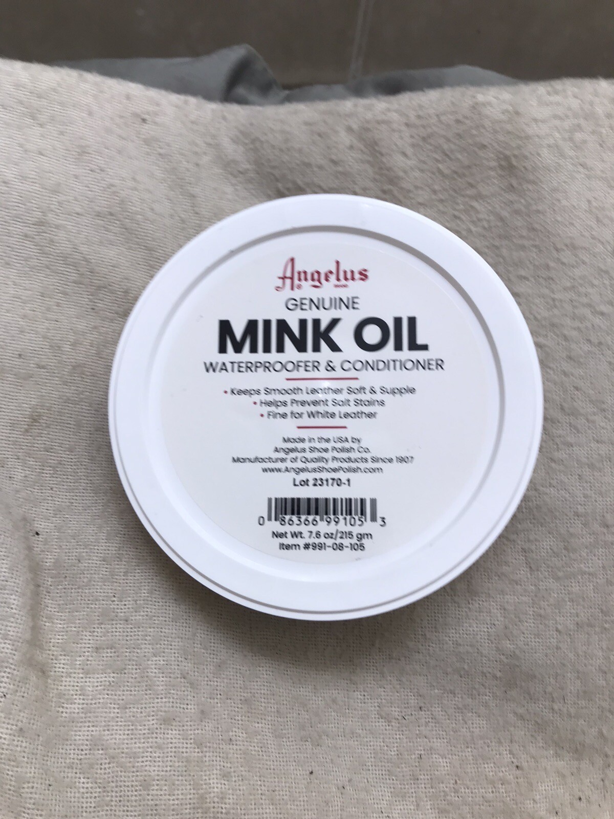 Leather Conditioner Angelus Mink Paste 7.6 Oz