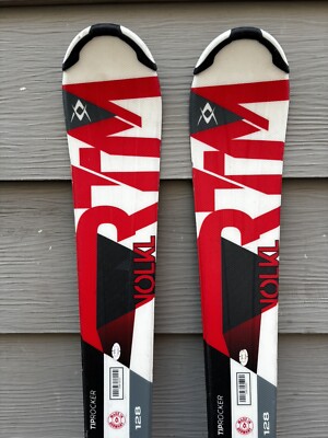 Völkl RTM 7.4-128 スキー板 128cm Volkl RTM 7.4 Short 128cm Skis w/ Lithium 10 Bindings - PERFECT