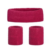 SchweißBäNder 3-Er Set 80Er Jahre KostüM Aerobic Stirnband Armband SchweißBand