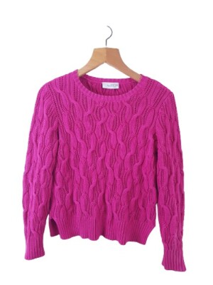Lox Looxent Damen Pullover Pulli rosa Größe GB 10 100% Baumwolle