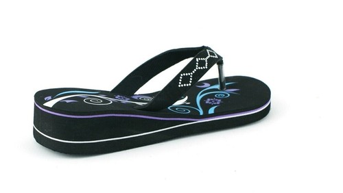SANDALIAS DE MUJER SEÑORA TACÓN BAJO CUÑA VERANO PLAYA CHANCLAS TANGA ZAPATOS TALLA - Imagen 7 de 27