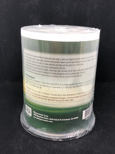 NEW SEALED Pack of 100 DVD-R 4.7 GB 120 Min 1X-4X Speed - Picture 2 of 3
