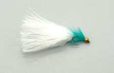 6 X Goldhead Dancer - Blue Body / White Tail - Trout Fishing Flies