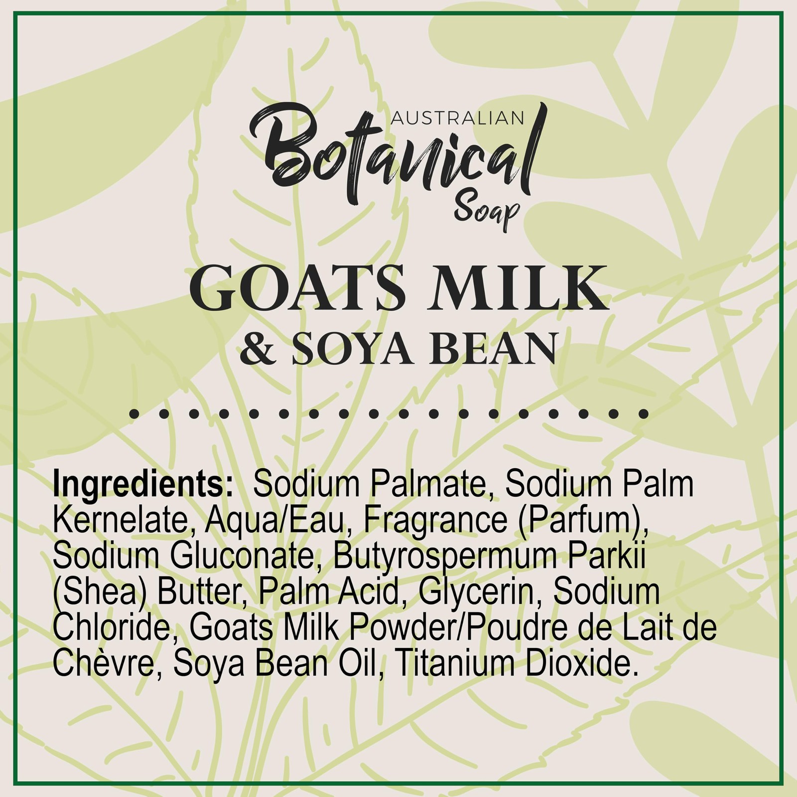 Goats Milk Bars, 6.6 oz Each, Pack of 8, Triple Milled with Soya Bean Oil & O...