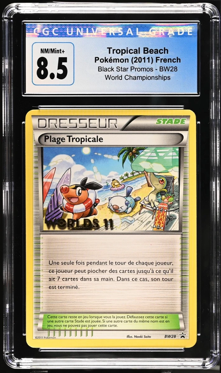 tropical beach pokemon card price PSA 10 Tropical Beach 2012 World Championships BW-P Promo Japanese Pokemon Card