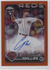 2024 Topps Chrome Rookie Orange Refractor /25 Connor Phillips #RA-CP Auto 1rb1