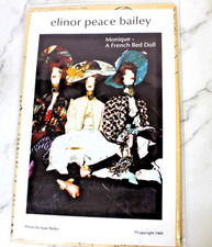 UNCUT Vintage 1989 ELINOR PEACE BAILEY Pattern Monique 37" French Bed DOLL