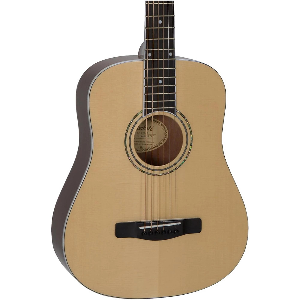 Mitchell DJ120 Travel Size Dreadnought Acoustic Guitar Natural 24090₽