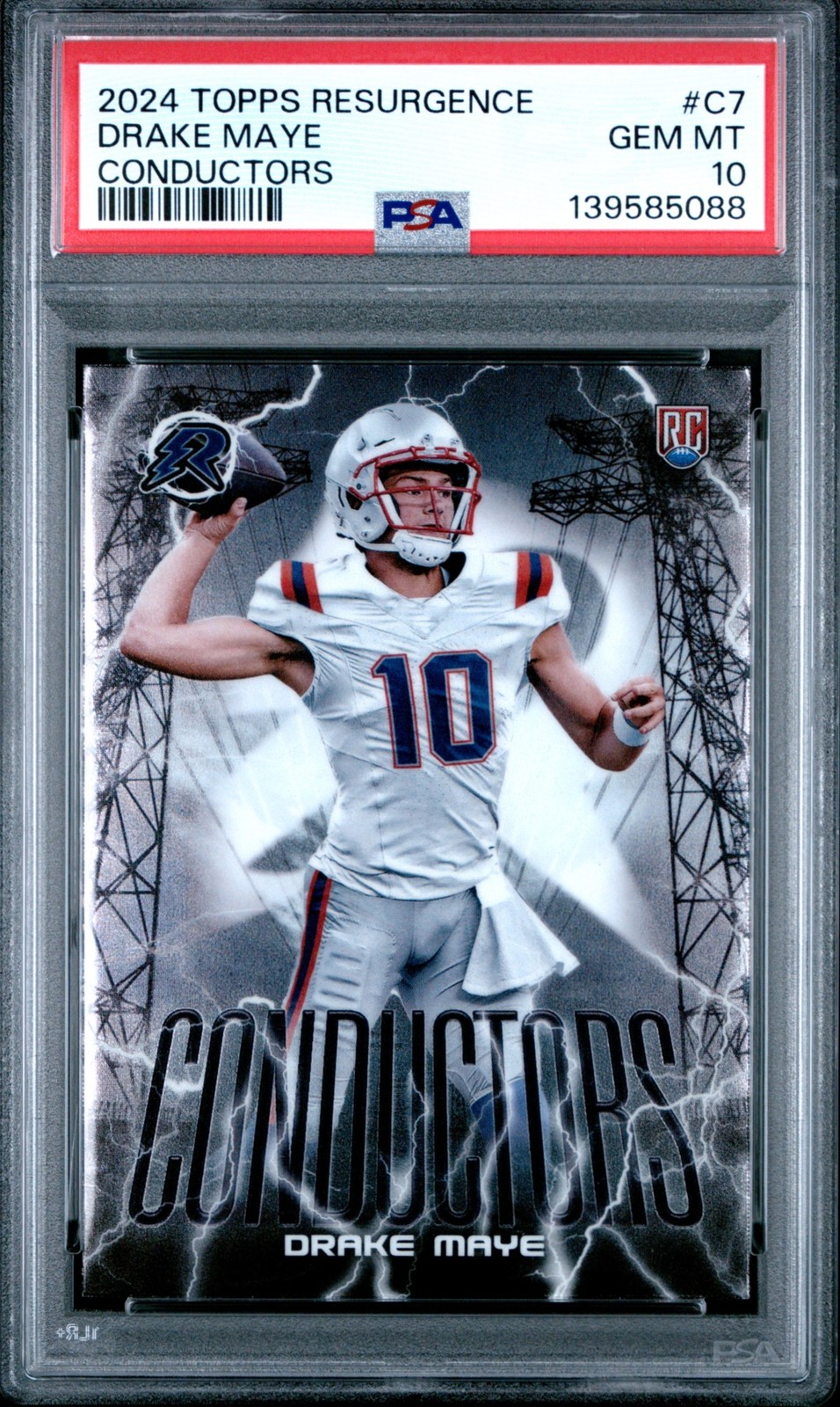 Drake Maye Topps Resurgence Conductors #C7 Base